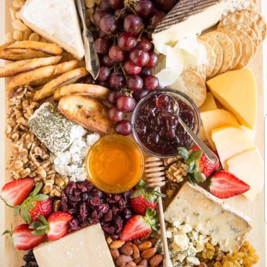 Cheese, Charcuterie, Crostini Platter