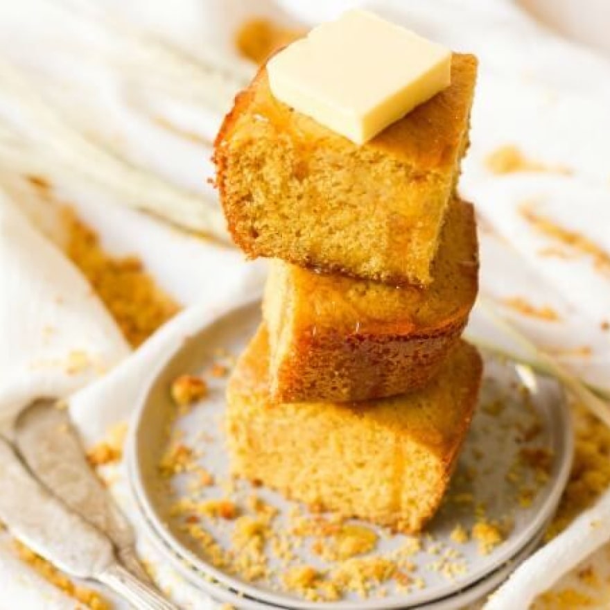 Homemade Cornbread + Honey Butter